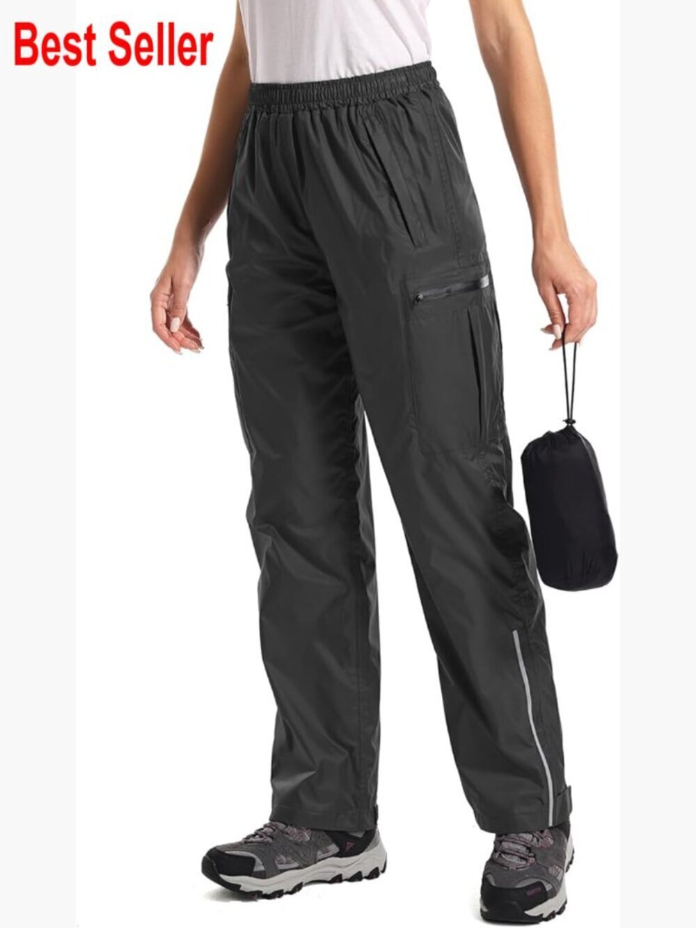Waterproof Windproof Lightweight Rain Pants for Hiking Golf Cycling